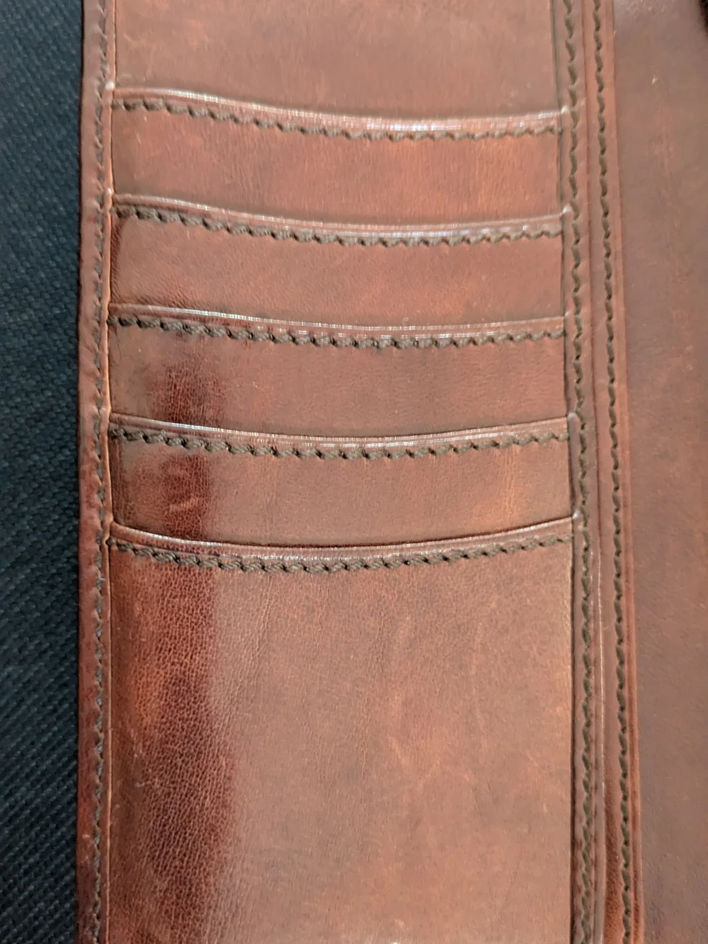 Ralph Lauren Vintage Women's Wallet (Brown Cognac Leather)